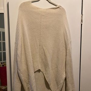 large urban outfitters cream oversized sweater